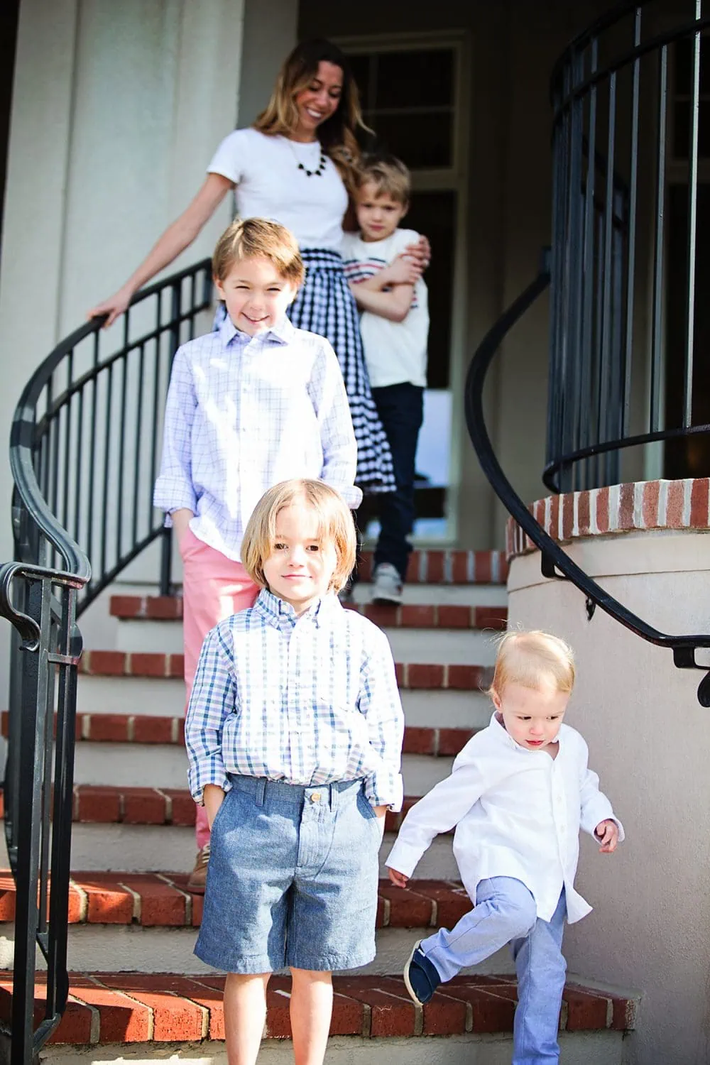 mother and son matching easter outfits