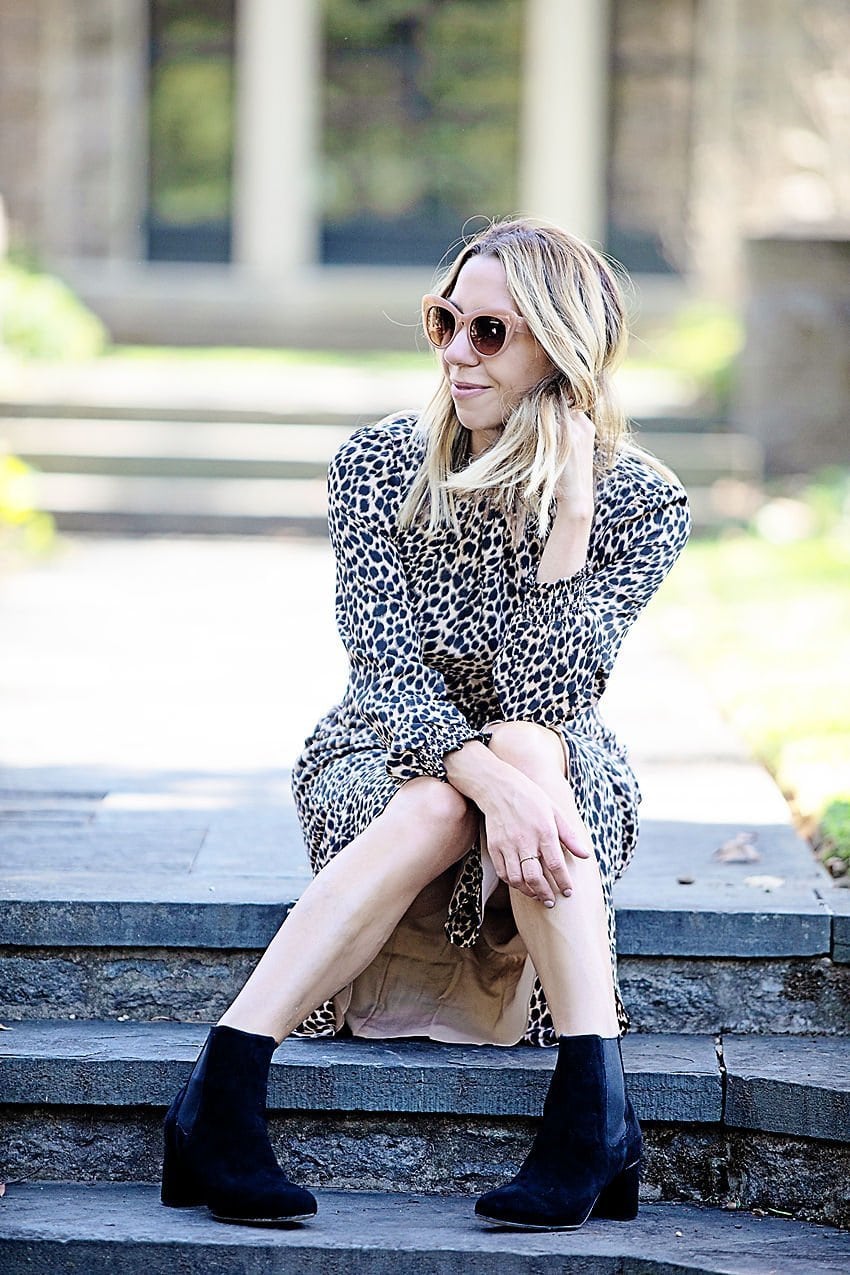 J crew store factory leopard dress