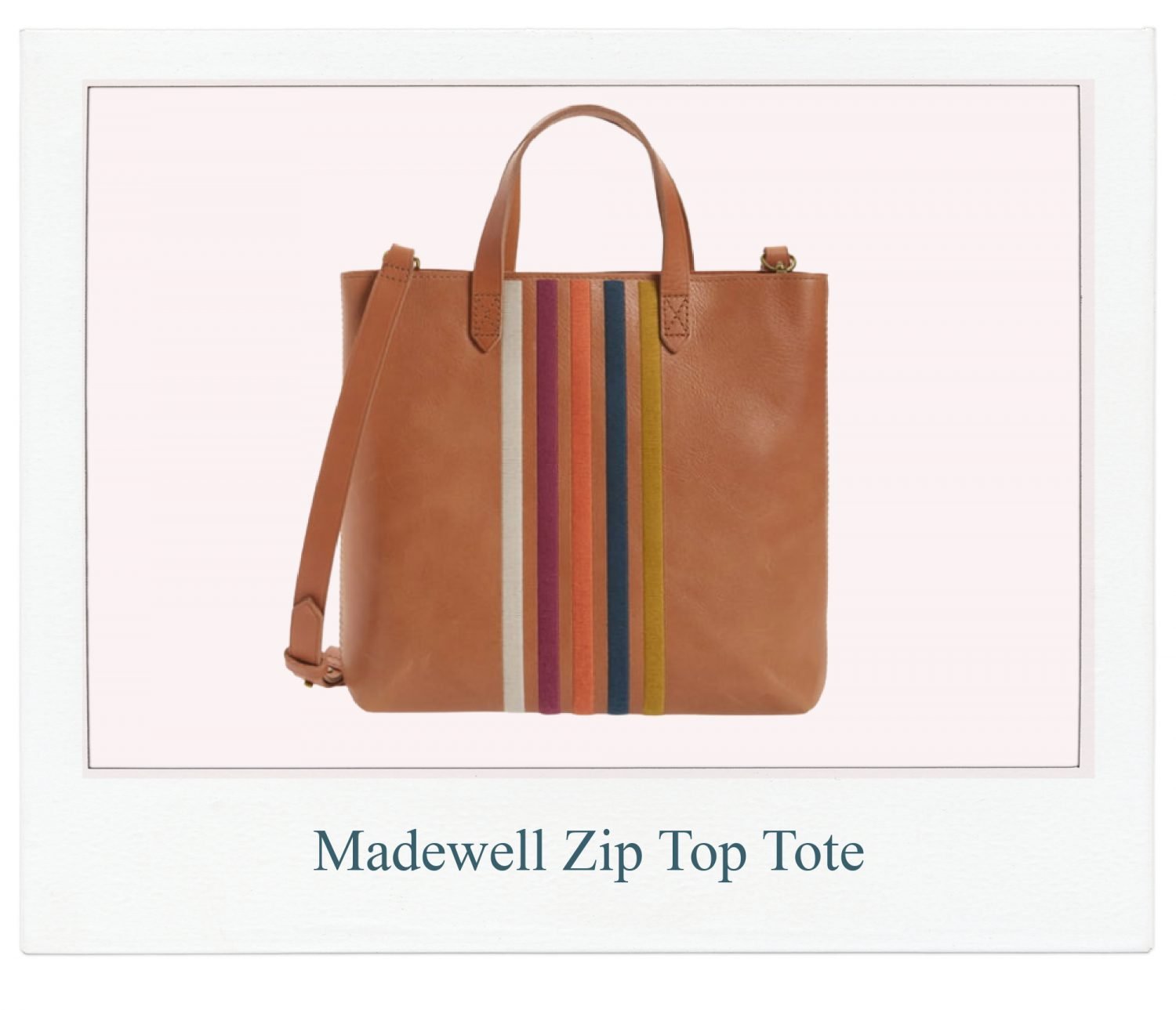 Madewell transport tote online rainbow stripe