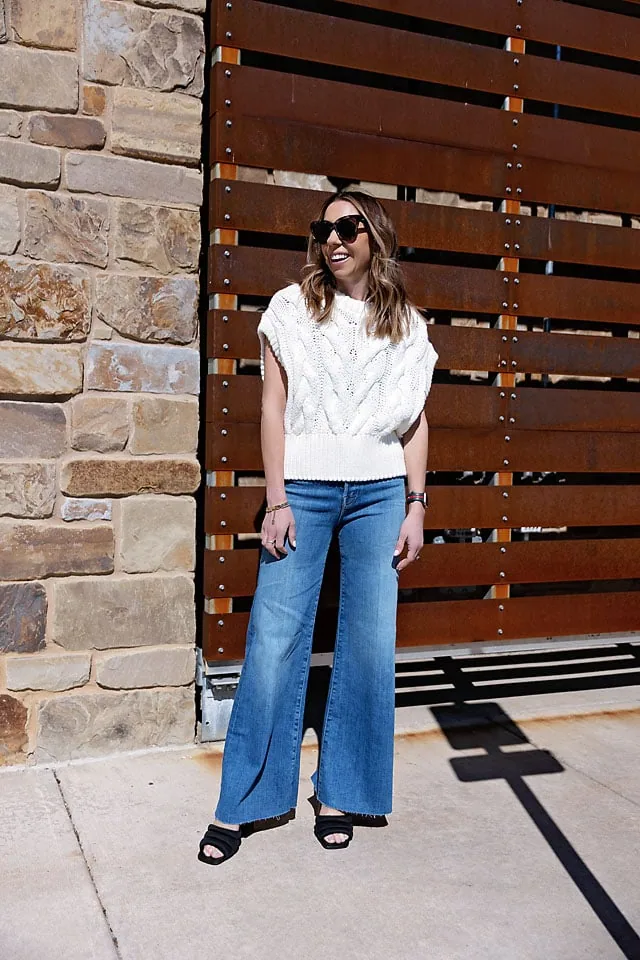 How to Wear Wide Leg Jeans - The Motherchic