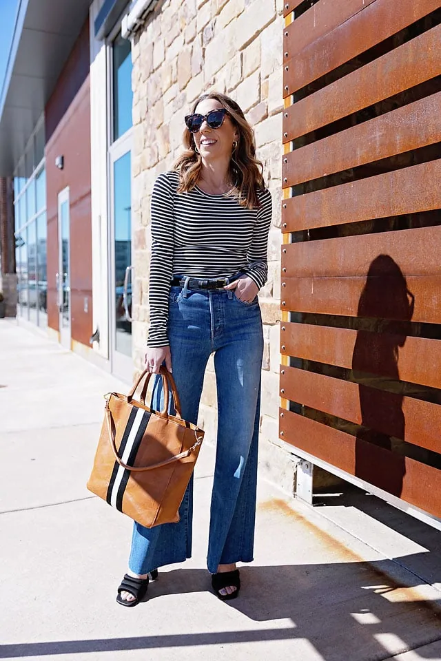 How to Wear Wide Leg Pants - The Motherchic