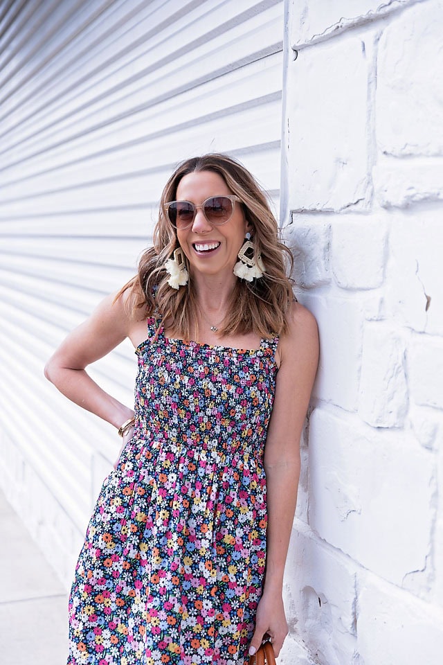 Gap floral shop midi dress