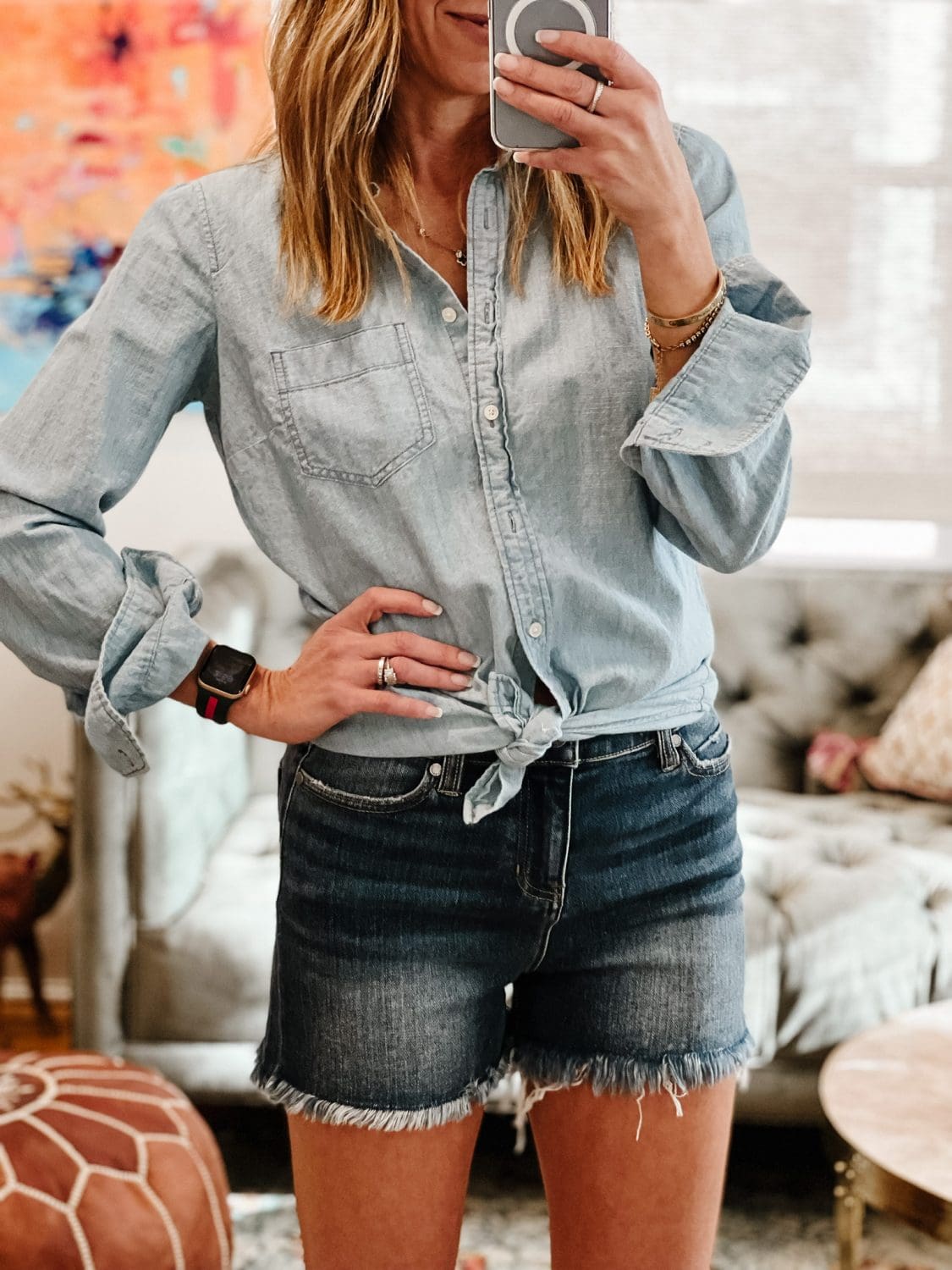 My Favorite Denim Shorts - The Motherchic